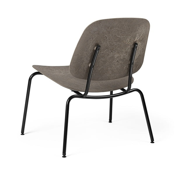 Compound Lounge Chair Coffee Waste Dark mit Polstersitz – Rückansicht