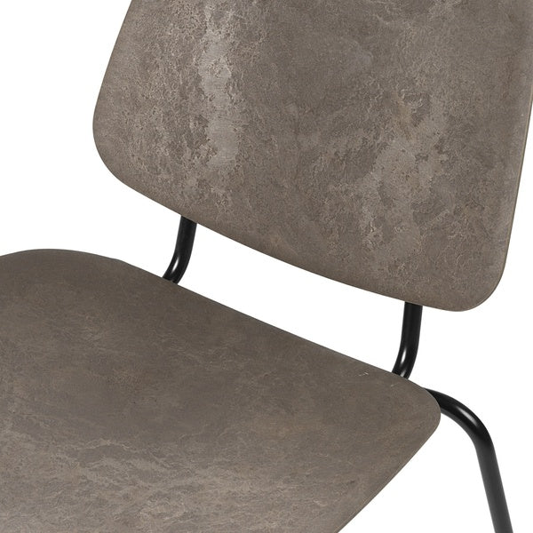 Compound Lounge Chair Coffee Waste Dark – Material- und Polsterdetail