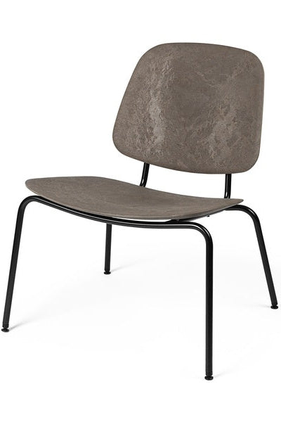 Compound Lounge Chair Coffee Waste Dark mit Polstersitz – Vorderansicht