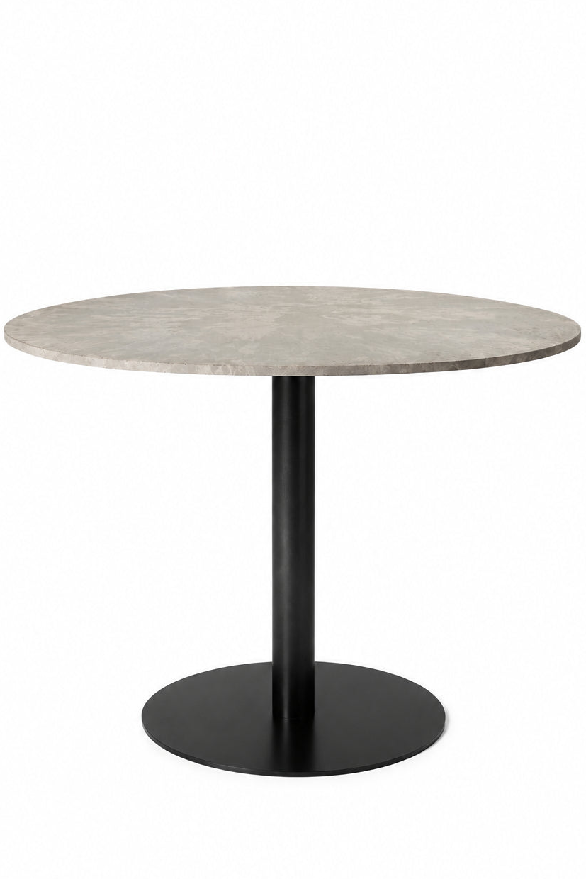 Esstisch Dining Table Ø 100 cm - aus Holzresten, Wood Waste Grey