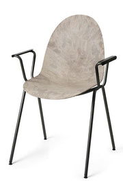 Mater Eternity Armchair Wood Waste Grey – Vorderansicht