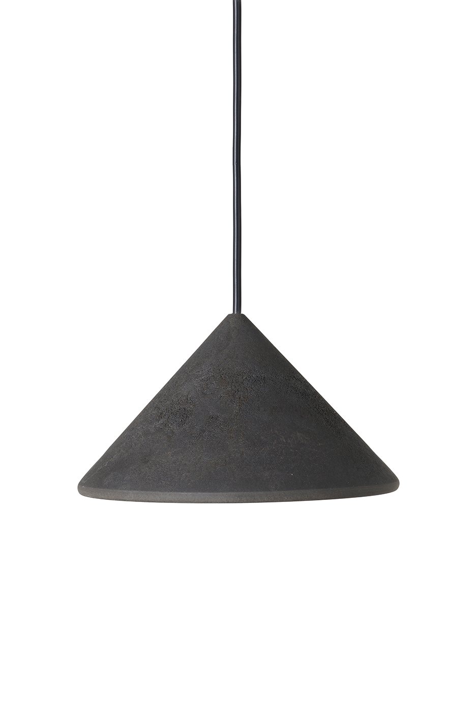 Mater Terra Pendelleuchte in Coffee Waste Black – Vorderansicht