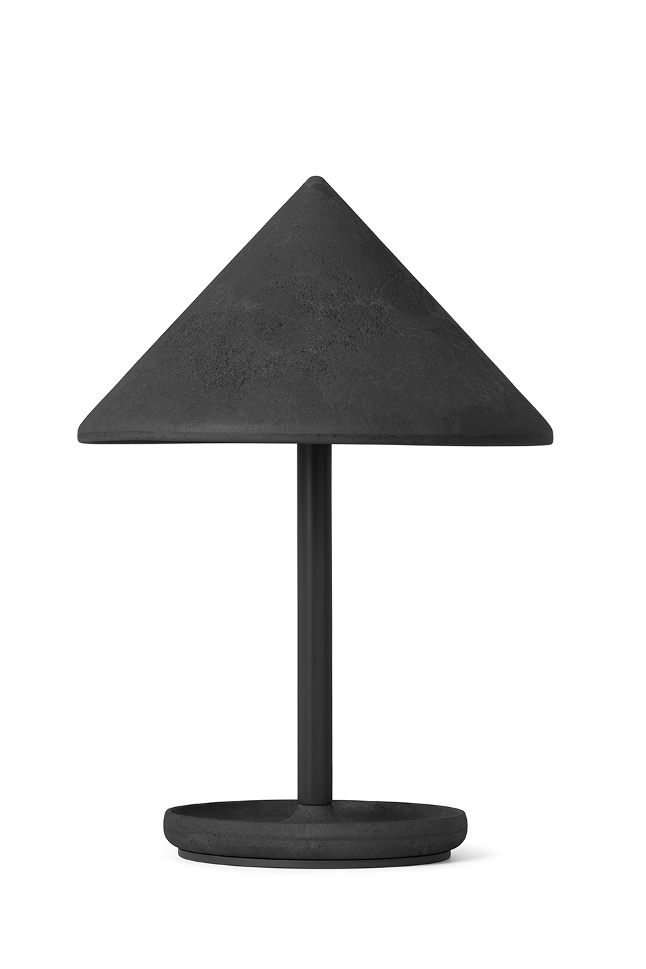 Mater Terra Akkuleuchte in Coffee Waste Black – Vorderansicht