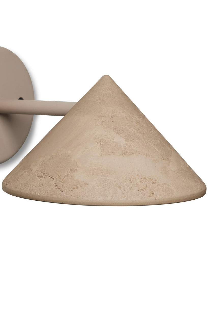 Wandleuchte Terra mit Kabel - aus Kaffeeresten, Coffee Waste Light